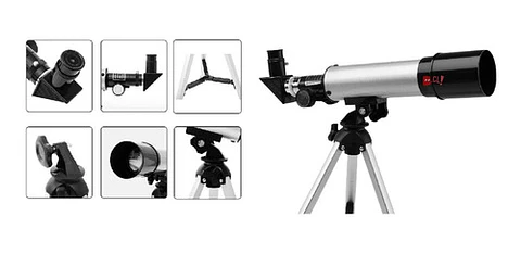 Telescopio Astronómico Refractor 90x Con Trípode - Ps