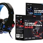 Audífonos Gamer Con Led Azul Conector 3,5mm Audio Y Mic - Ps - Miniatura 3