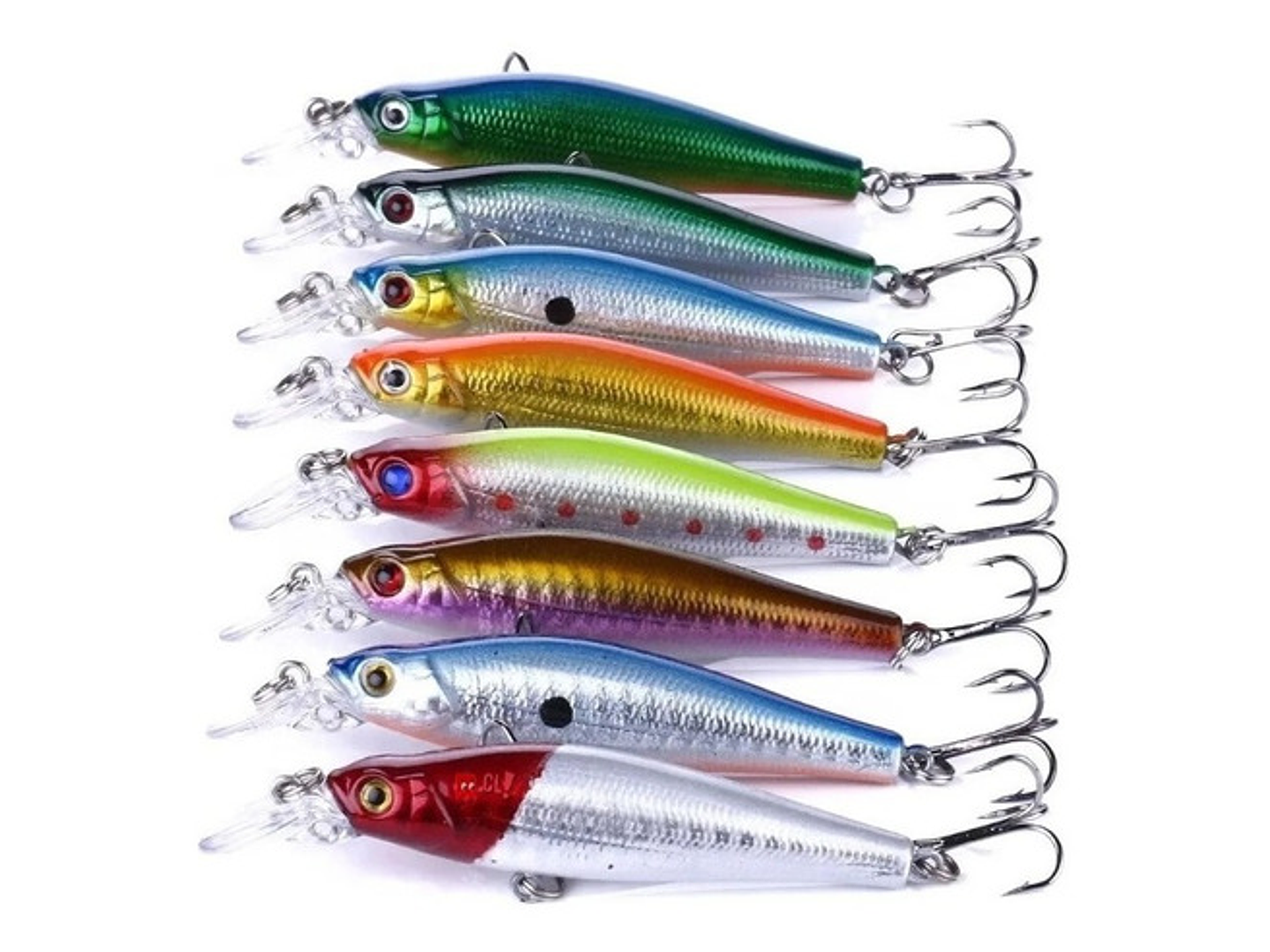 Señuelos De Pesca De 8cms Corvina Kit 10 Unidades - Ps