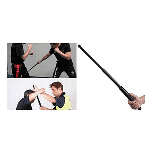Bastón Retráctil Defensa Personal 50cm De 3 Cuerpos - Ps