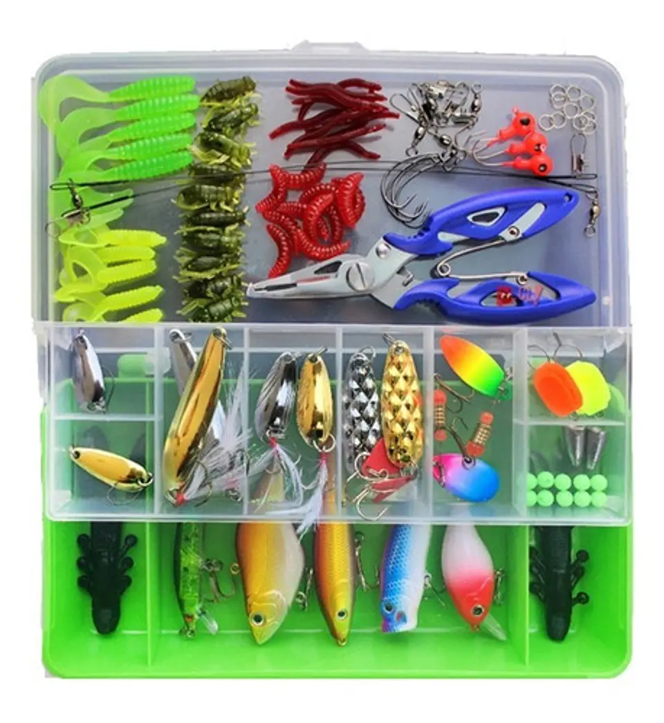 Señuelos De Pesca Kit De 101 Unidades - Ps 1