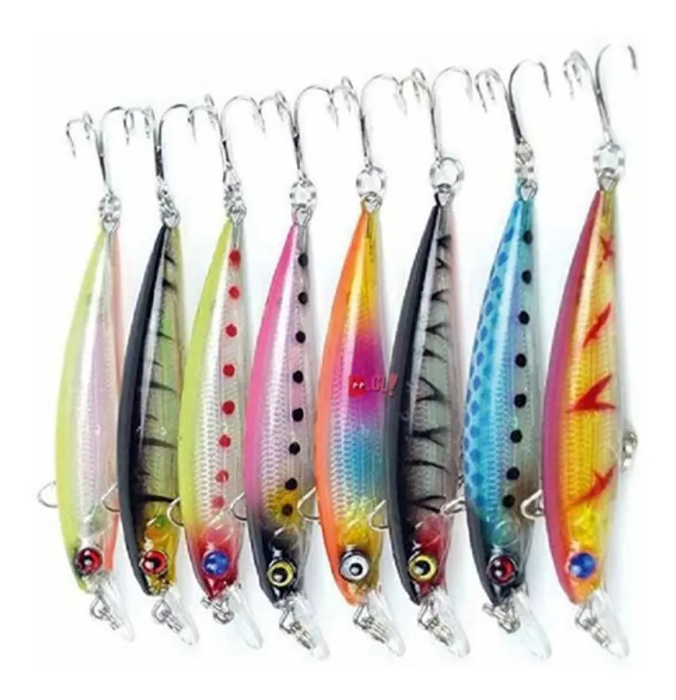 Señuelos De Pesca Kit De 8 Unidades - Ps 1
