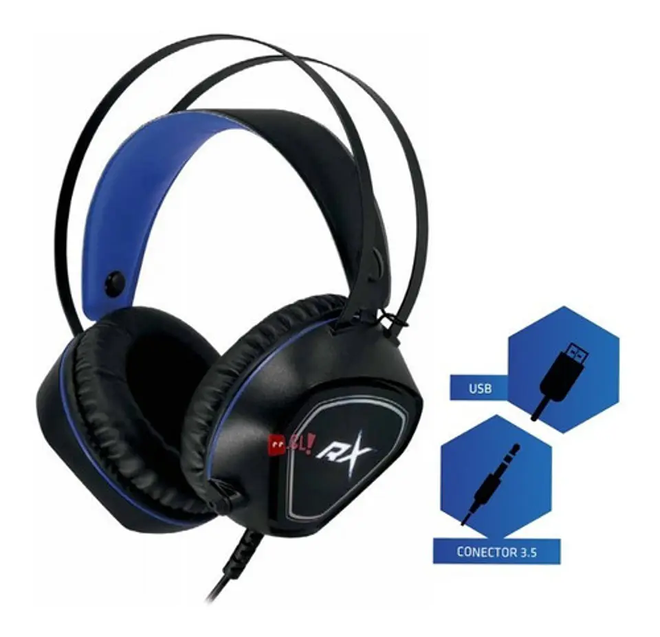 Audífonos Gamer 7.1 Conexión 3,5mm Y Usb Led Azul - Ps 1