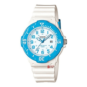 Reloj Casio Análogo Blanco Con Celeste 200h-2bv - Ps