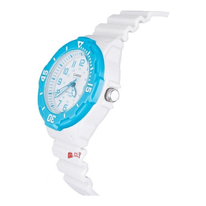 Reloj Casio Análogo Blanco Con Celeste 200h-2bv - Ps