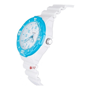 Reloj Casio Análogo Blanco Con Celeste 200h-2bv - Ps