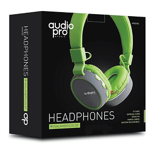 Audífonos Con Conexión Bluetooth Y Auxiliar Color Verde - Ps