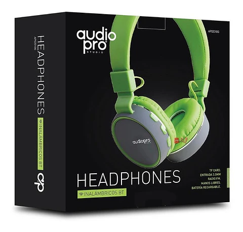 Audífonos Con Conexión Bluetooth Y Auxiliar Color Verde - Ps