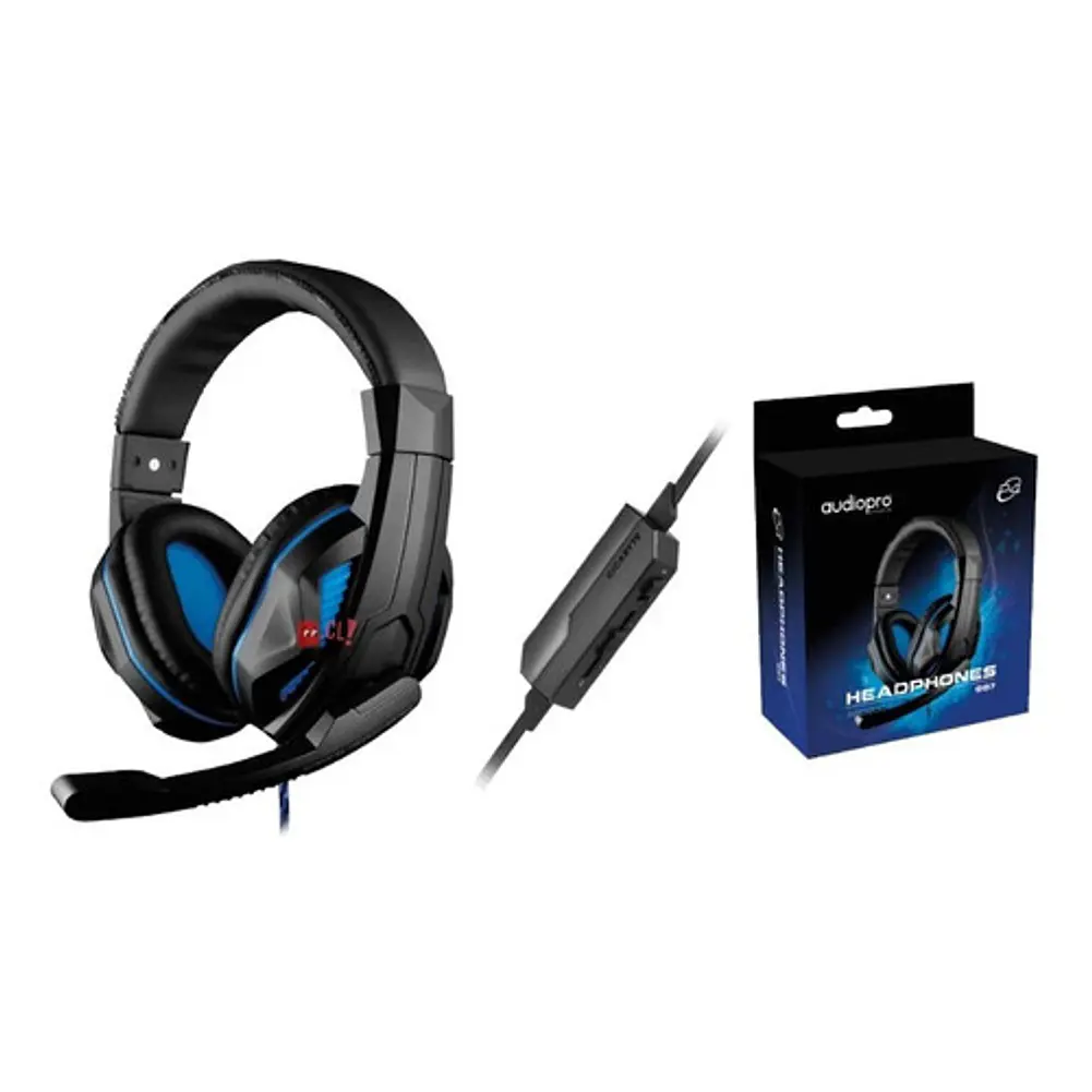 Audífonos Gamer Con Conector 3,5mm Color Azul - Ps 2