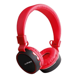 Audífonos Con Conexión Bluetooth Y Auxiliar Color Rojo - Ps