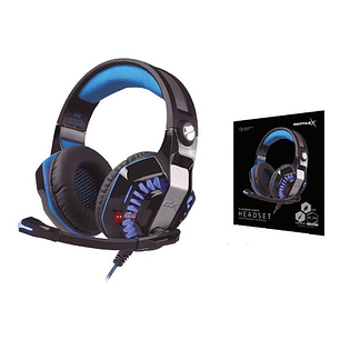 Audífonos Gamer Platinum Conector 3,5mm Y Usb Led Azul - Ps