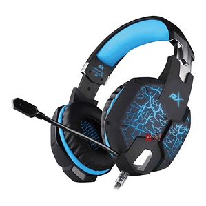 Audífonos Platinum Gamer Conector 3,5mm Y Usb Led Azul - Ps