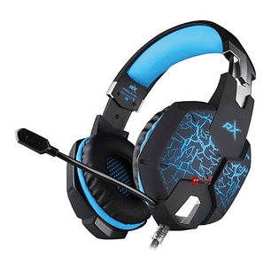 Audífonos Platinum Gamer Conector 3,5mm Y Usb Led Azul - Ps