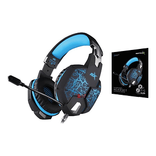 Audífonos Platinum Gamer Conector 3,5mm Y Usb Led Azul - Ps