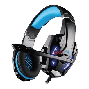 Audífonos Platinum Gamer Conector 3,5mm Y Usb Led Azul - Ps