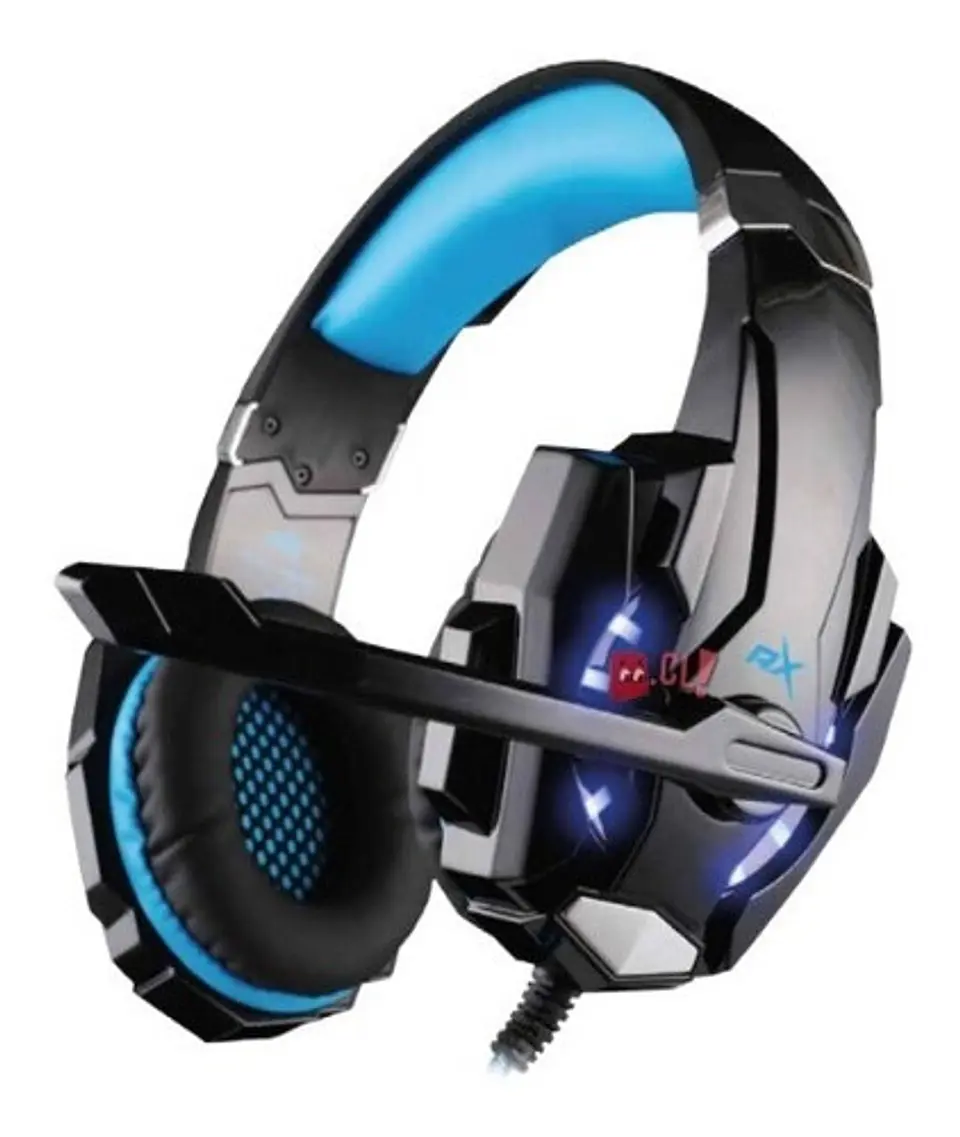 Audífonos Platinum Gamer Conector 3,5mm Y Usb Led Azul - Ps 1