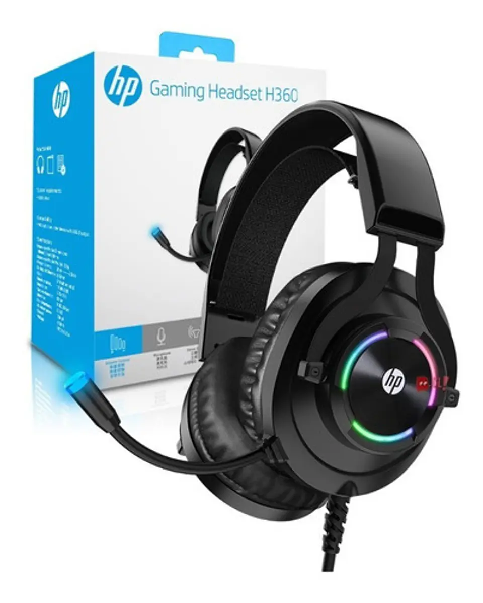 Audífonos Gamer Hp H360 Con Led Rgb Con Micrófono - Ps 3