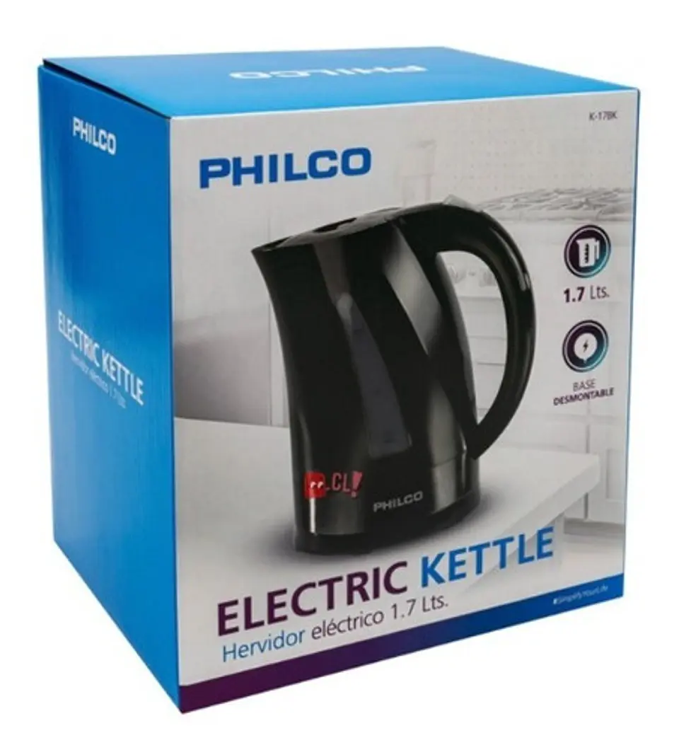 Hervidor Eléctrico 1.7lts Philco 2200w Color Negro - Ps 4