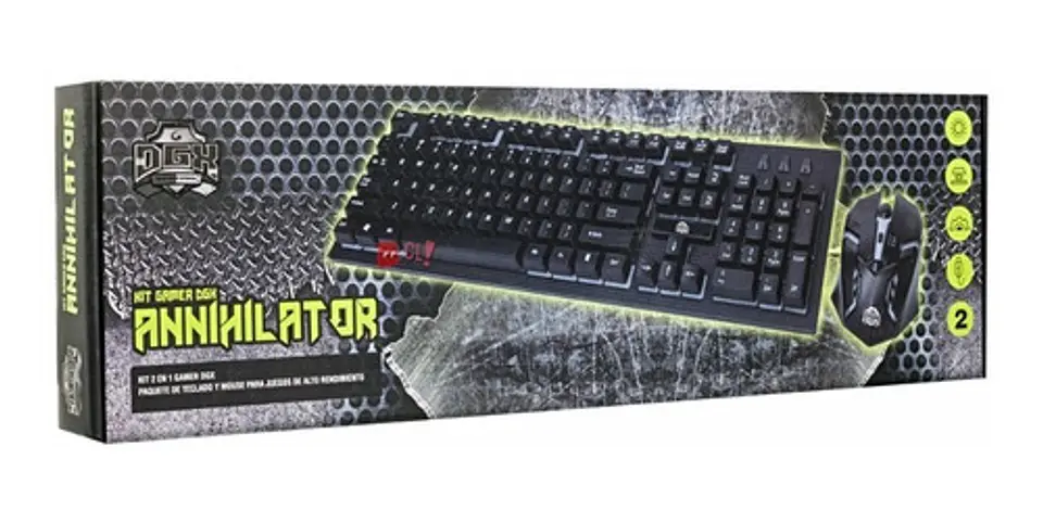 Kit Gamer Teclado Y Mouse Retroiluminado Annihilator - Ps 4