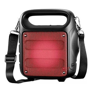 Parlante Bluetooth Con Iluminación Rojo 5w Rms Portátil - Ps
