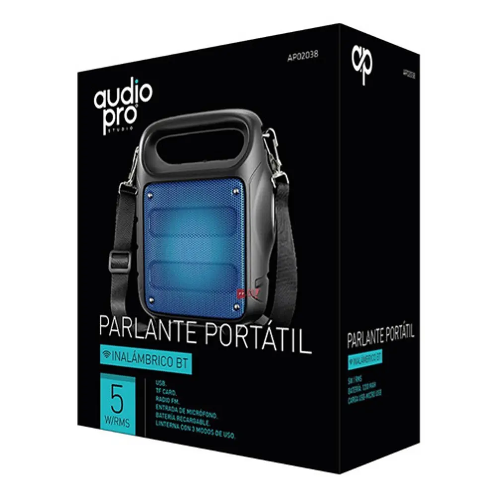 Parlante Bluetooth Con Iluminación Rojo 5w Rms Portátil - Ps 2