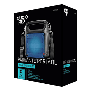 Parlante Bluetooth Con Iluminación Rojo 5w Rms Portátil - Ps