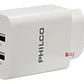 Cargador Doble Usb Carga Rápida + Cable Tipo C Blanco - Ps - Miniatura 1
