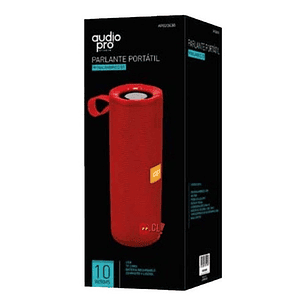 Parlante Bluetooth 10w Rms Portátil Color Rojo - Ps