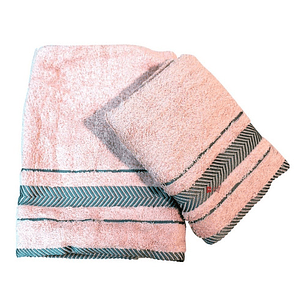 Juego De Dos Toallas Turcas Rosado/diseño B&b Kitchen - Ps