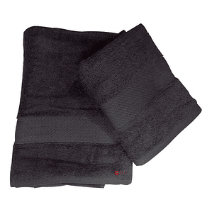 Juego De Dos Toallas Turcas Gris Grafito B&b Kitchen - Ps