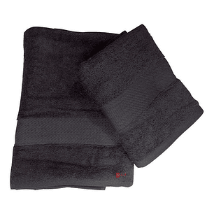 Juego De Dos Toallas Turcas Gris Grafito B&b Kitchen - Ps