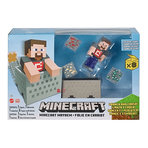 Minecraft Figura Conjunto De Juego Caos En El Vagón - Ps
