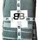 Juego De Dos Toallas Turcas Gris/blanco B&b Kitchen - Ps - Miniatura 1