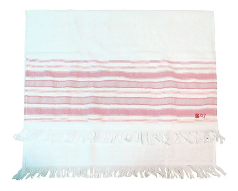 Juego De Dos Toallas Turcas Rosa/blanco B&b Kitchen - Ps 3
