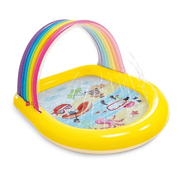 Piscina Arcoiris Inflable Con Chorritos Intex - Ps