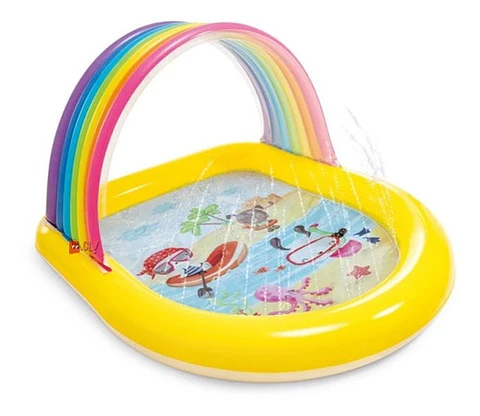 Piscina Arcoiris Inflable Con Chorritos Intex - Ps