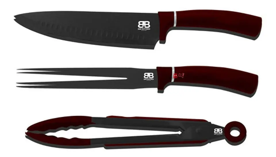 Set Parrillero B&b Kitchen Premium 3 Piezas - Ps 1