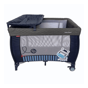 Cuna Fisher Price Pack & Play Mudador Y Pañalera Azul - Ps