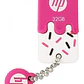 Pendrive Hp 32gb Diseño Pastel Rosado Llavero - Ps - Miniatura 1