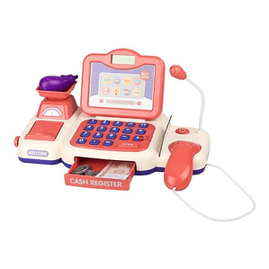 Juguete Caja Registradora Supermercado Rosada - Ps