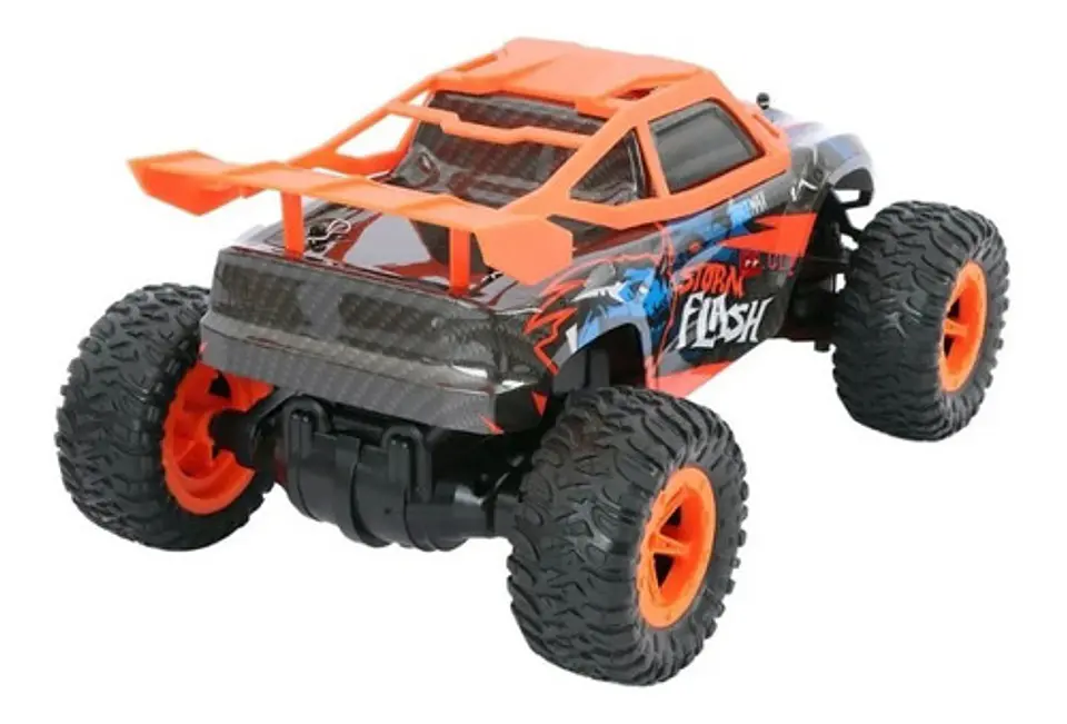 Jeep A Control Remoto 1:16 Recargable 20k/h Naranjo - Ps 2