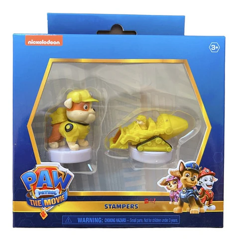 Figuras Juguetes Paw Patrol Rubble Con Maquina - Ps
