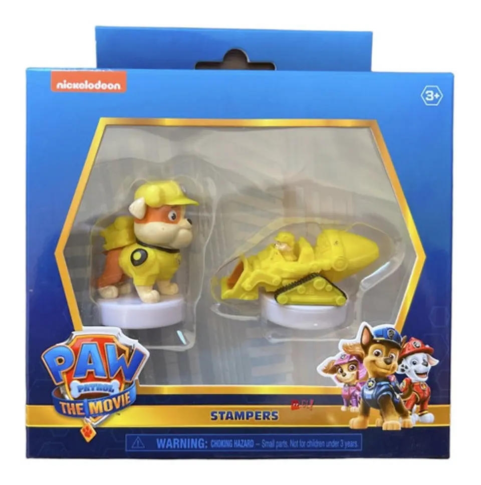 Figuras Juguetes Paw Patrol Rubble Con Maquina - Ps 1