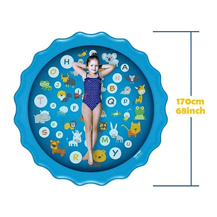 Alfombra Piscina Chorros De Agua 170cms Letras - Ps