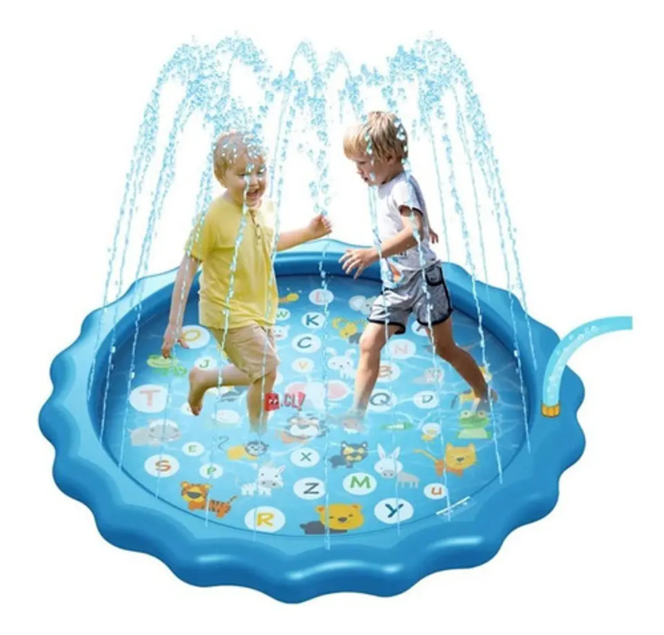 Alfombra Piscina Chorros De Agua 170cms Letras - Ps 3