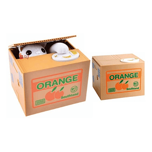 Alcancía Gato Roba Monedas - Ps