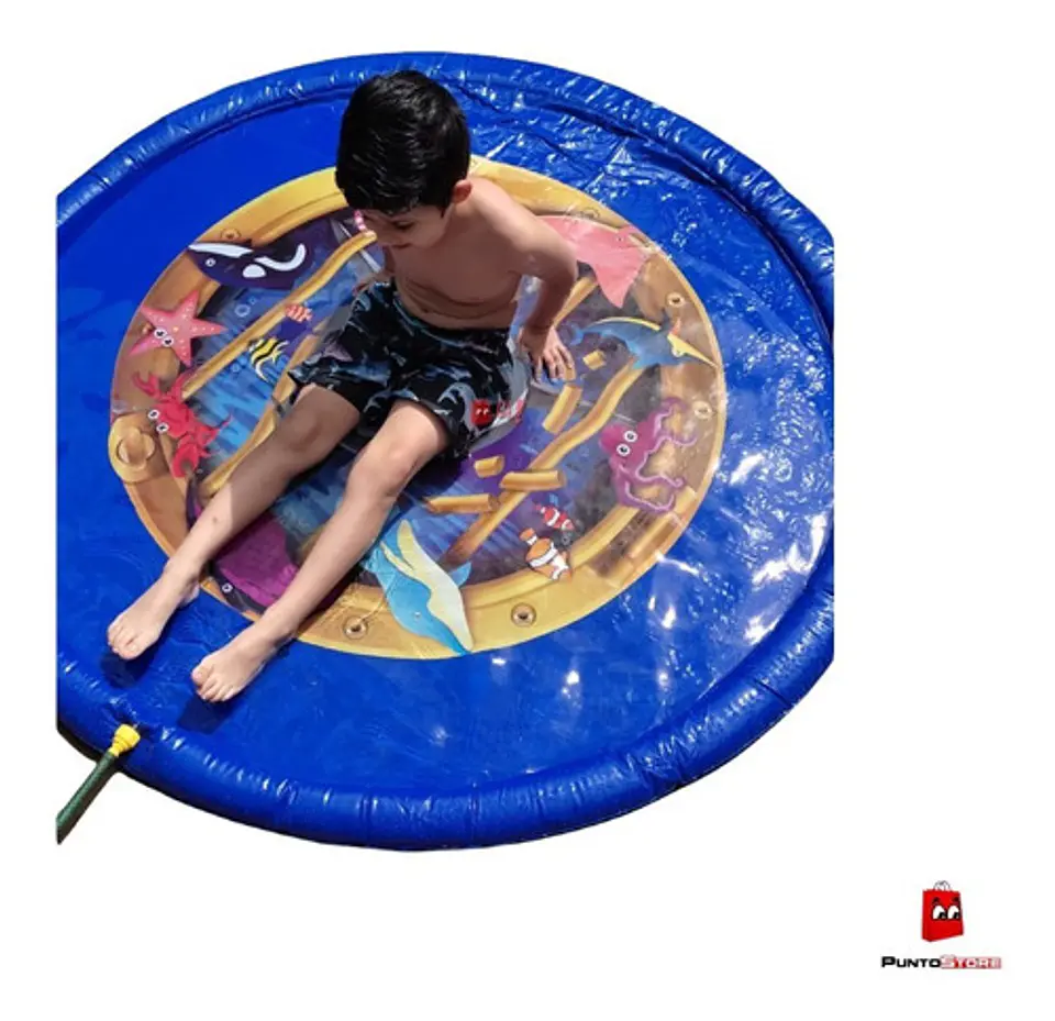 Alfombra Piscina Lanza Chorros De Agua 170cms Tiburón - Ps 2