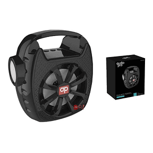 Parlante Bluetooth Con Panel Solar Y Linterna Negro - Ps