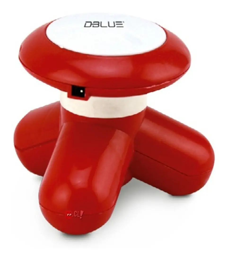 Masajeador Portátil A Pilas O Conexión Usb Color Rojo - Ps 1
