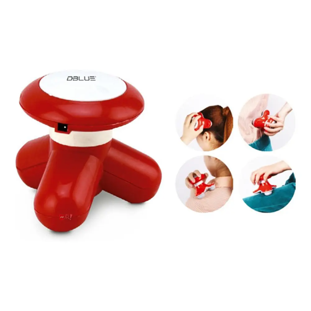 Masajeador Portátil A Pilas O Conexión Usb Color Rojo - Ps 2